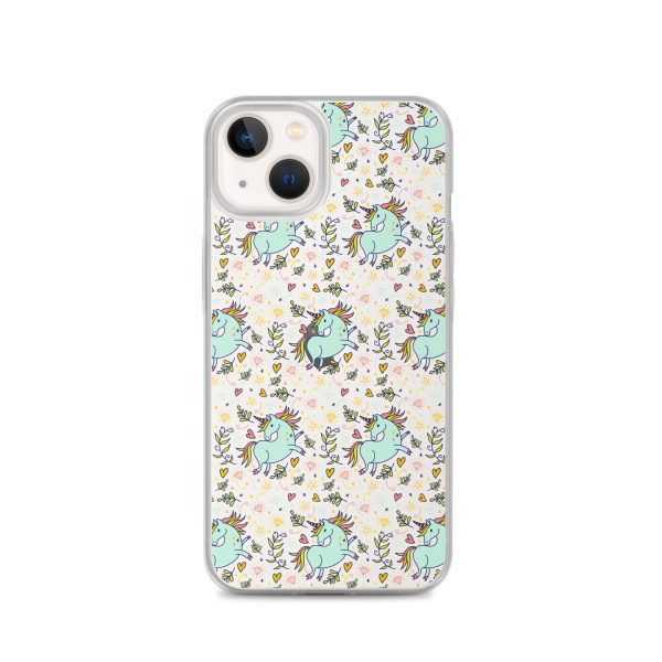 Hand-Drawn Unicorn iPhone Clear Case