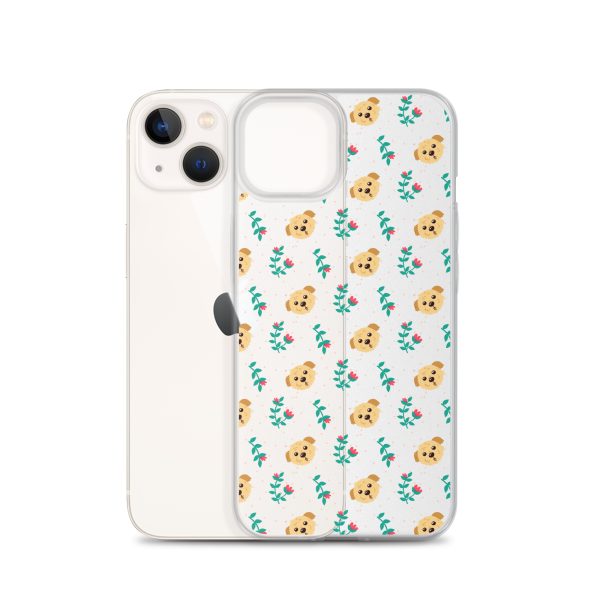 clear-case-for-iphone-iphone-13-case-with-phone-6a1d6bd25b29a.jpg Dogs and Flowers iPhone Clear Case