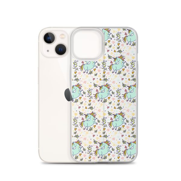 Hand-Drawn Unicorn iPhone Clear Case