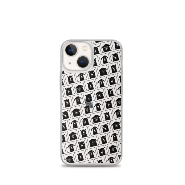 clear-case-for-iphone-iphone-13-mini-case-on-phone-6a1d68fd22c91.jpg Black Dogs iPhone Clear Case