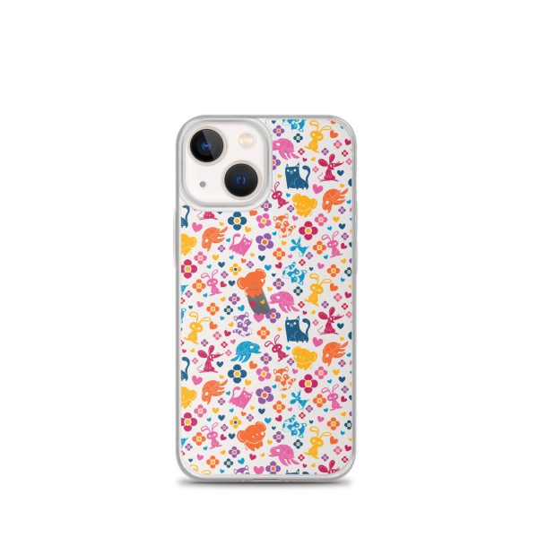 clear-case-for-iphone-iphone-13-mini-case-on-phone-6a1d6990045a0.jpg Colorful Animals and Heart iPhone Clear Case