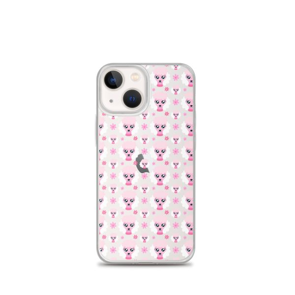 Pink Poodle iPhone Clear Case