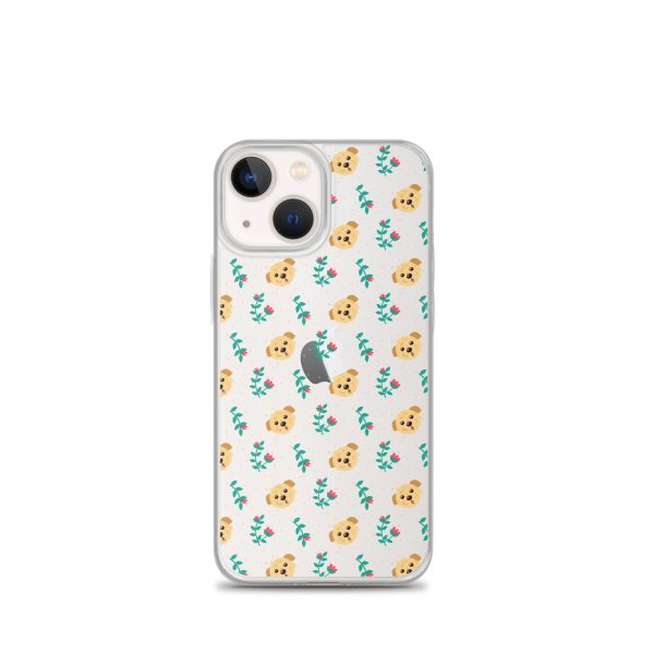 clear-case-for-iphone-iphone-13-mini-case-on-phone-6a1d6bd25af4a.jpg Dogs and Flowers iPhone Clear Case