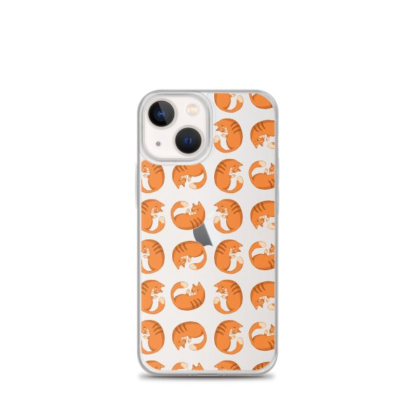 clear-case-for-iphone-iphone-13-mini-case-on-phone-6a1d6e143aa50.jpg Orange Cat iPhone Clear Case