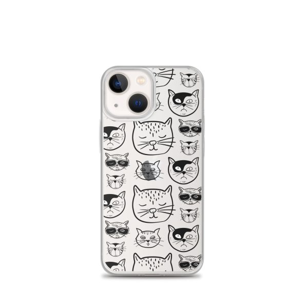 Cartoonish Cat iPhone Clear Case