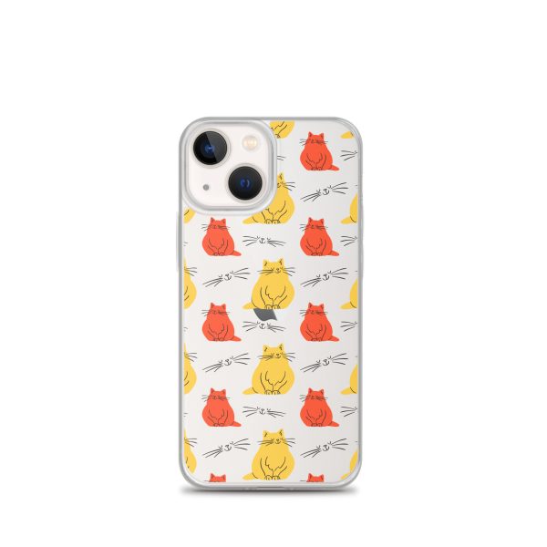 clear-case-for-iphone-iphone-13-mini-case-on-phone-6a1d70b949e26.jpg Abstract Colorful Cats iPhone Clear Case