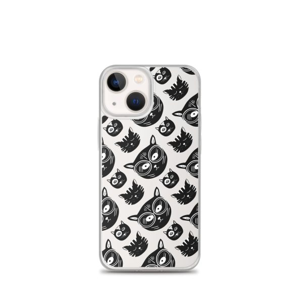clear-case-for-iphone-iphone-13-mini-case-on-phone-6a1d710c9634c.jpg Funky Cats iPhone Clear Case