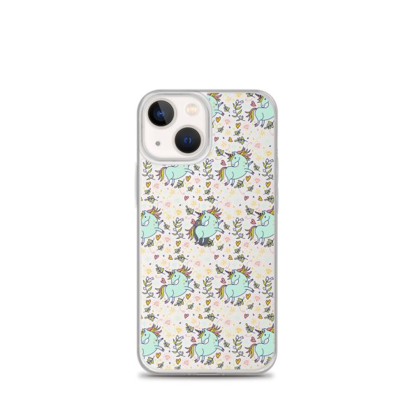 Hand-Drawn Unicorn iPhone Clear Case