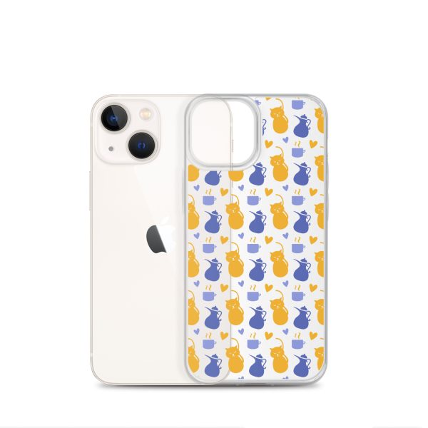 clear-case-for-iphone-iphone-13-mini-case-with-phone-6a1d6fec16314.jpg Tea and Cat iPhone Clear Case