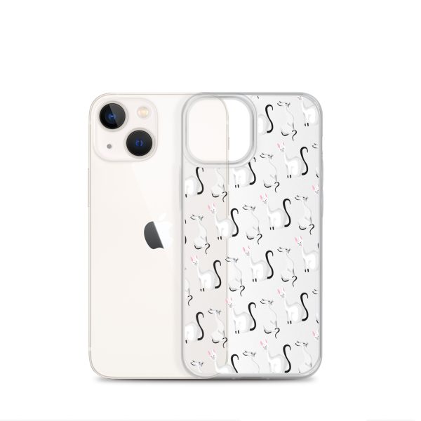 clear-case-for-iphone-iphone-13-mini-case-with-phone-6a1d708a0c4f8.jpg Classy Cats iPhone Clear Case