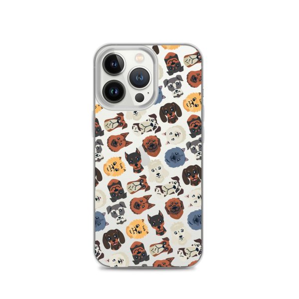 clear-case-for-iphone-iphone-13-pro-case-on-phone-6a1d6b9c61233.jpg Dog Heads Seamless iPhone Clear Case