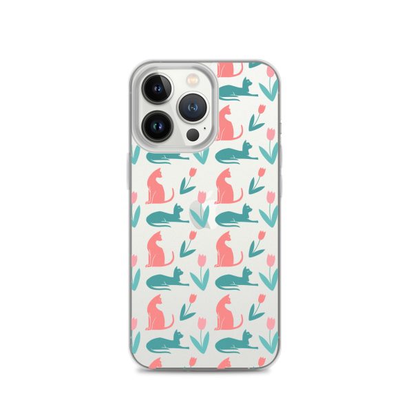 clear-case-for-iphone-iphone-13-pro-case-on-phone-6a1d6dc35608b.jpg Cat Silhouettes iPhone Clear Case