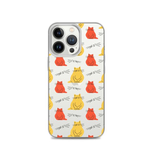 clear-case-for-iphone-iphone-13-pro-case-on-phone-6a1d70b94a0b5.jpg Abstract Colorful Cats iPhone Clear Case