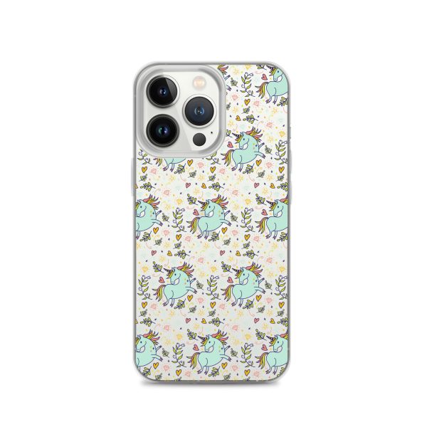 Hand-Drawn Unicorn iPhone Clear Case