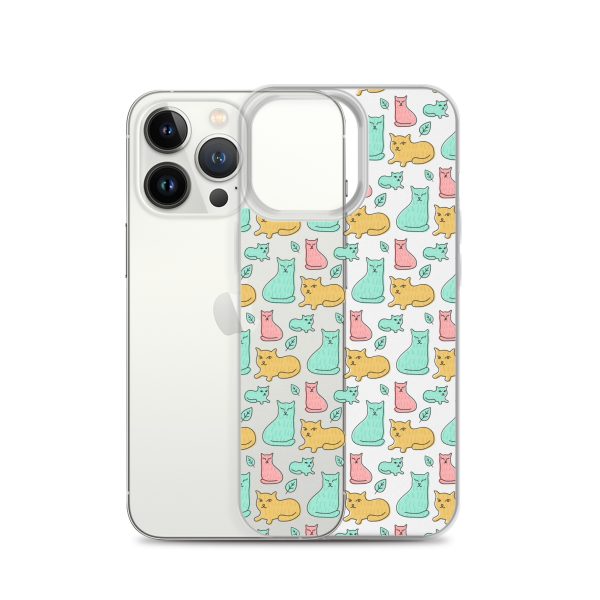 clear-case-for-iphone-iphone-13-pro-case-with-phone-6a1d6df6139c5.jpg Cat Cute Colorful iPhone Clear Case