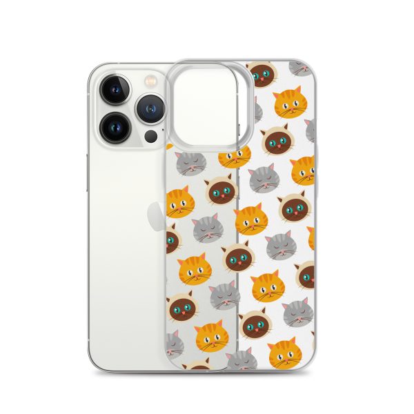 Cute Cats iPhone Clear Case
