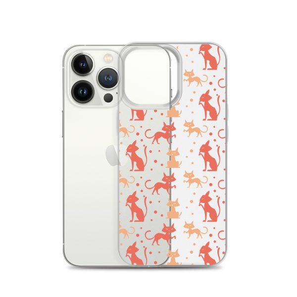clear-case-for-iphone-iphone-13-pro-case-with-phone-6a1d6f43080a9.jpg Cat Silhouettes Seamless iPhone Clear Case