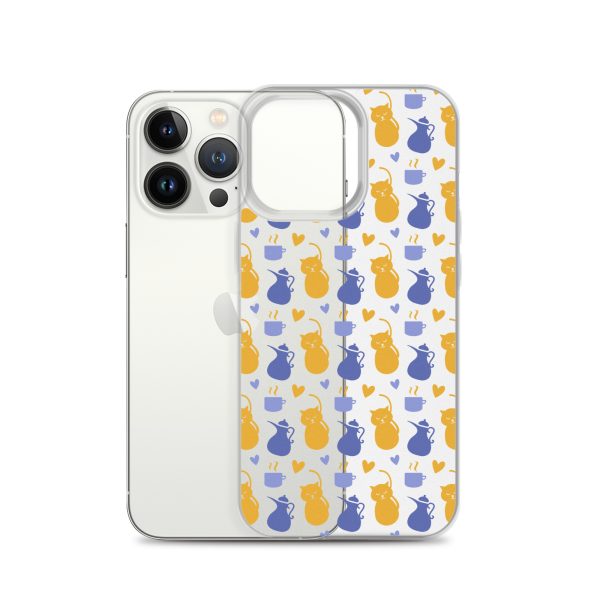 clear-case-for-iphone-iphone-13-pro-case-with-phone-6a1d6fec165b3.jpg Tea and Cat iPhone Clear Case