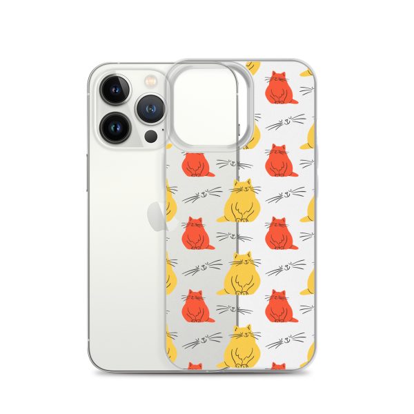 clear-case-for-iphone-iphone-13-pro-case-with-phone-6a1d70b94a121.jpg Abstract Colorful Cats iPhone Clear Case