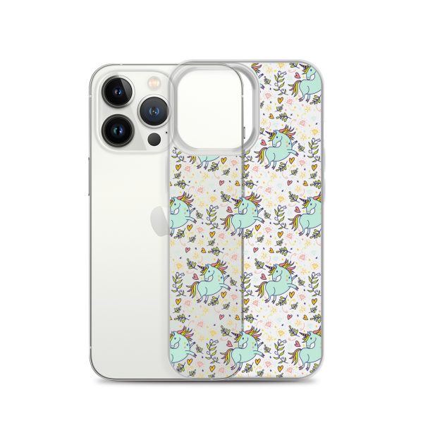 Hand-Drawn Unicorn iPhone Clear Case