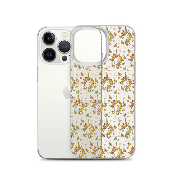 Unicorn Doodle iPhone Clear Case