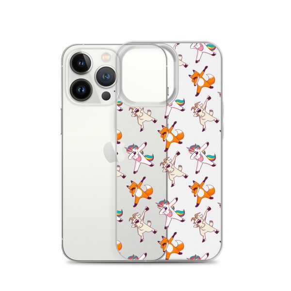 Dabbing Animals iPhone Clear Case