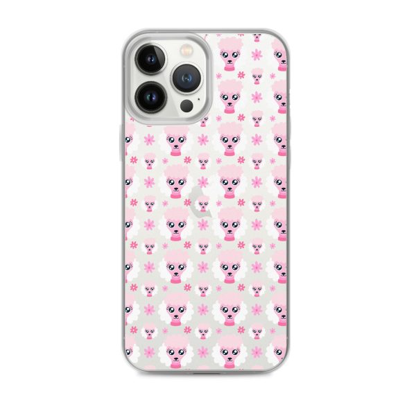 Pink Poodle iPhone Clear Case