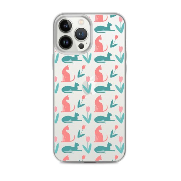 clear-case-for-iphone-iphone-13-pro-max-case-on-phone-6a1d6dc355fa7.jpg Cat Silhouettes iPhone Clear Case