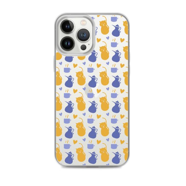 clear-case-for-iphone-iphone-13-pro-max-case-on-phone-6a1d6fec1641f.jpg Tea and Cat iPhone Clear Case