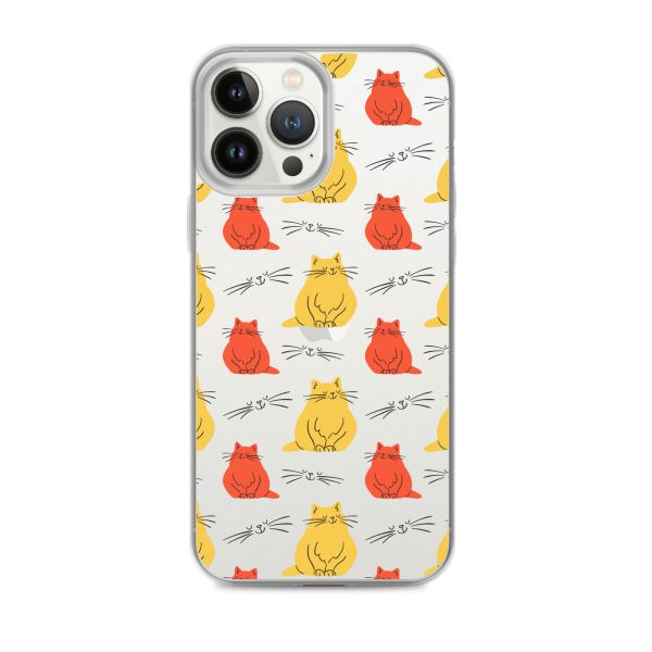 clear-case-for-iphone-iphone-13-pro-max-case-on-phone-6a1d70b949f17.jpg Abstract Colorful Cats iPhone Clear Case