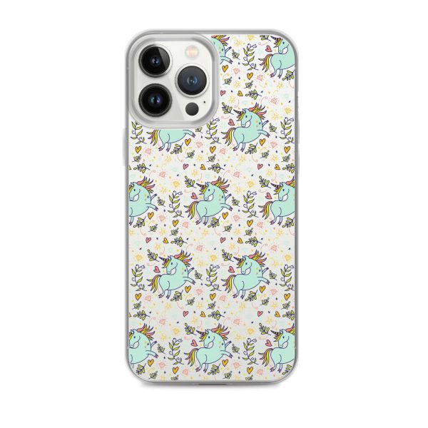 Hand-Drawn Unicorn iPhone Clear Case