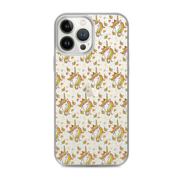 Unicorn Doodle iPhone Clear Case