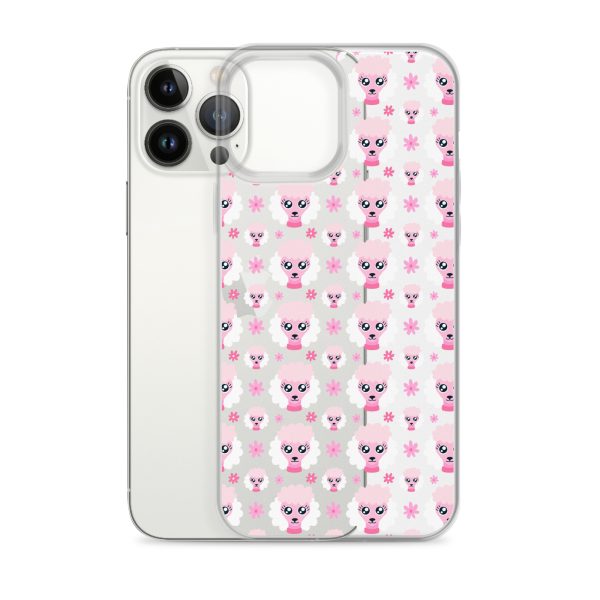 Pink Poodle iPhone Clear Case