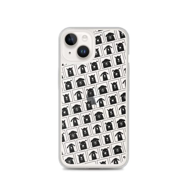 clear-case-for-iphone-iphone-14-case-on-phone-6a1d68fd23474.jpg Black Dogs iPhone Clear Case