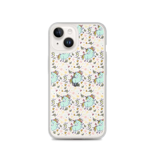 Hand-Drawn Unicorn iPhone Clear Case