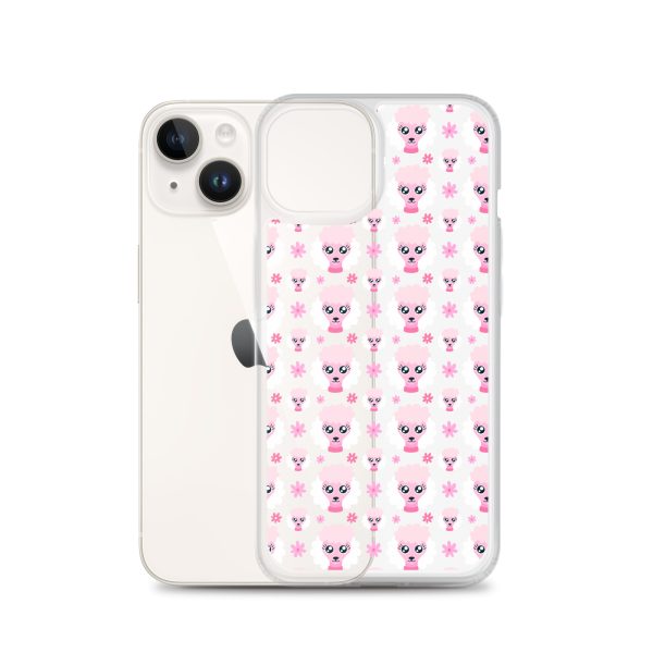 Pink Poodle iPhone Clear Case
