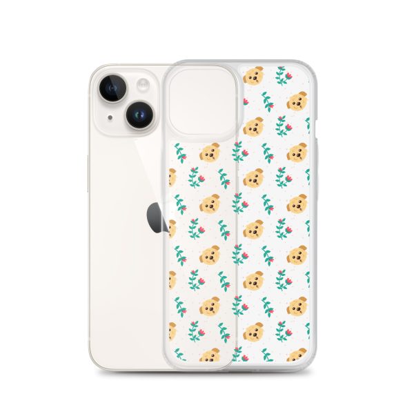 clear-case-for-iphone-iphone-14-case-with-phone-6a1d6bd25b658.jpg Dogs and Flowers iPhone Clear Case