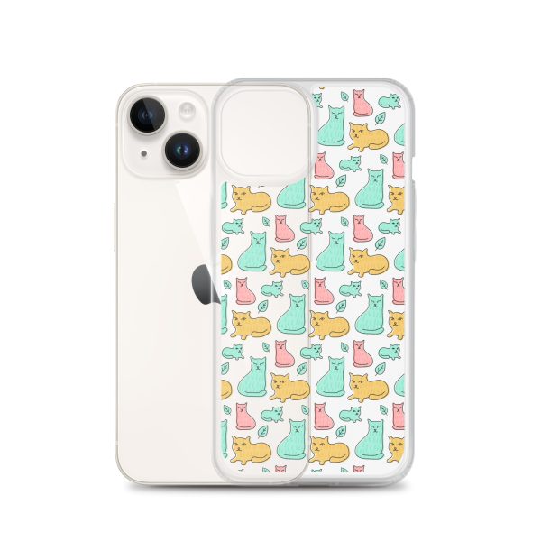 clear-case-for-iphone-iphone-14-case-with-phone-6a1d6df614115.jpg Cat Cute Colorful iPhone Clear Case