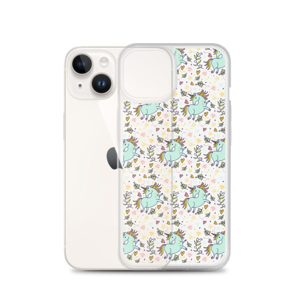 Hand-Drawn Unicorn iPhone Clear Case