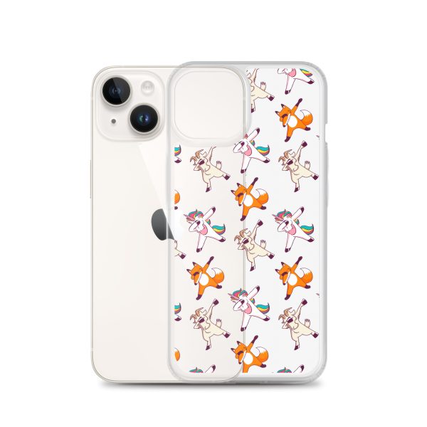Dabbing Animals iPhone Clear Case