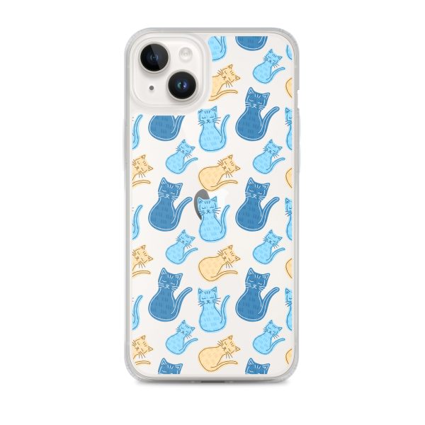 Cat Cartoon iPhone Clear Case