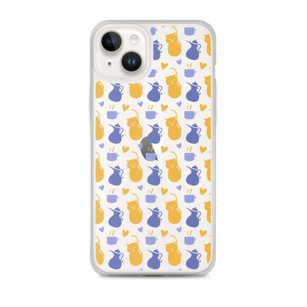 clear-case-for-iphone-iphone-14-plus-case-on-phone-6a1d6fec16725.jpg Tea and Cat iPhone Clear Case