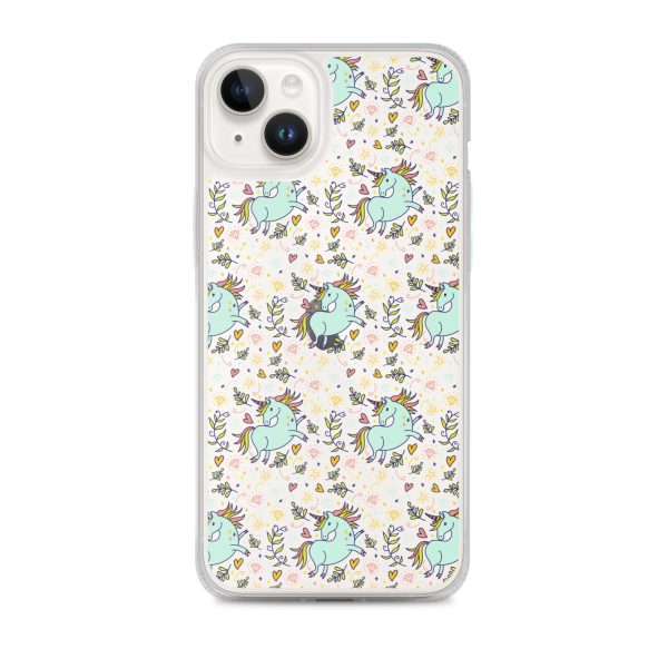 Hand-Drawn Unicorn iPhone Clear Case