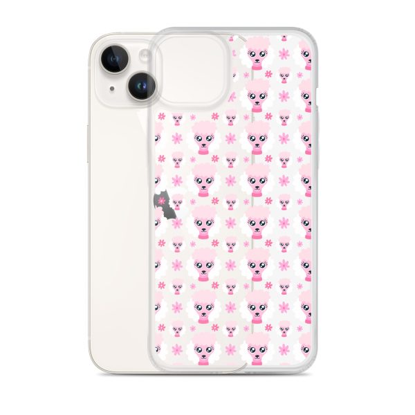 Pink Poodle iPhone Clear Case
