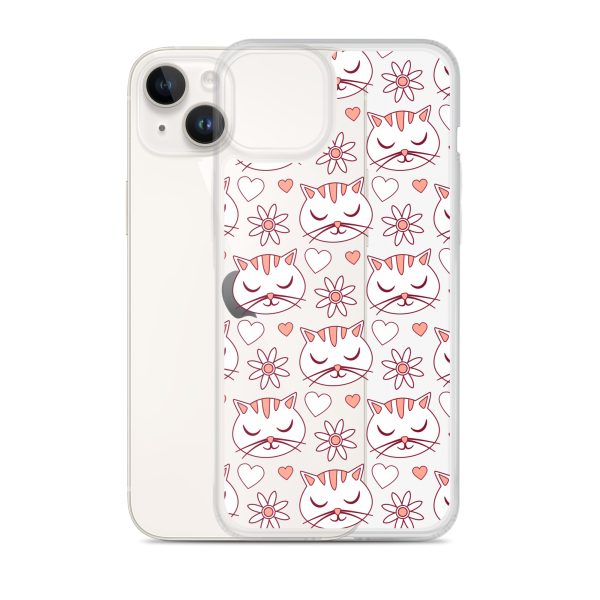clear-case-for-iphone-iphone-14-plus-case-with-phone-6a1d6d62f2783.jpg Cat Flowers and Hearts iPhone Clear Case