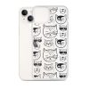 Cartoonish Cat iPhone Clear Case