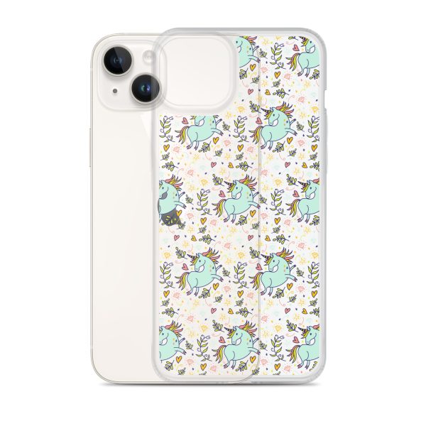 Hand-Drawn Unicorn iPhone Clear Case