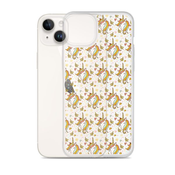 Unicorn Doodle iPhone Clear Case