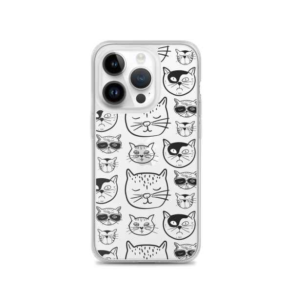 Cartoonish Cat iPhone Clear Case