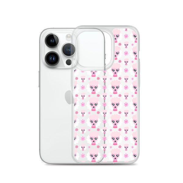 Pink Poodle iPhone Clear Case